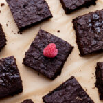 Brownie lowcarb i keto z malinami