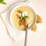 Krem z pora niskowęglowodanowy, obiad keto