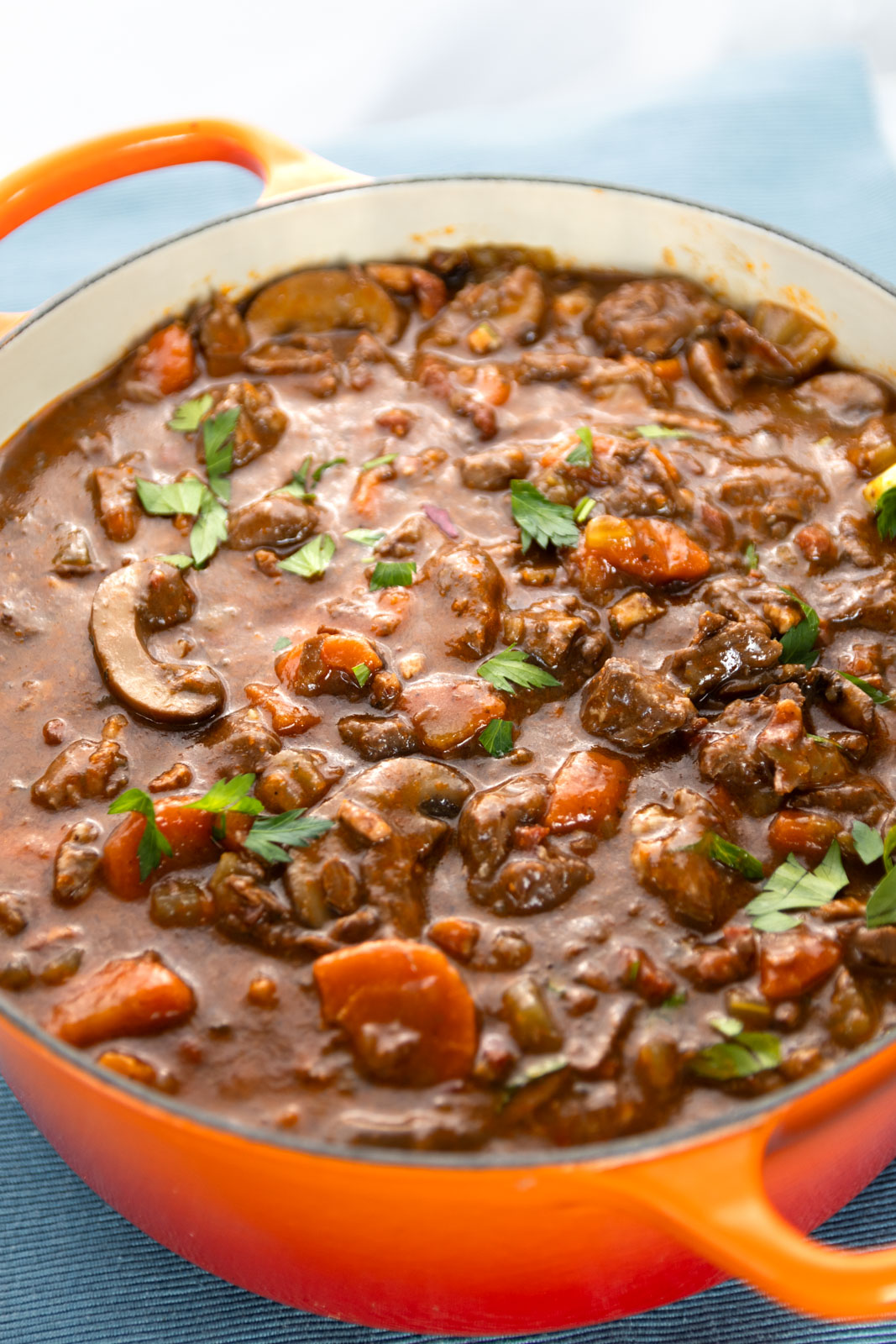 wołowina po burgundzku, beef bourguignon keto