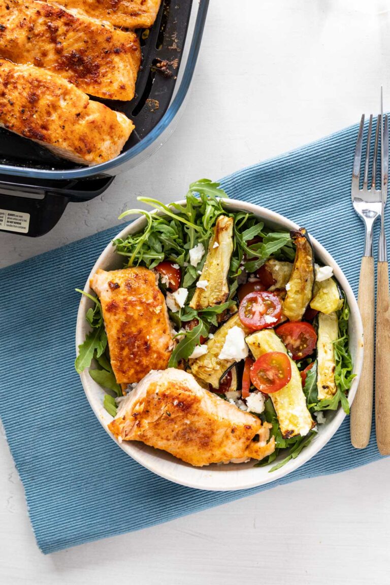 Soczysty łosoś z airfryera keto / lowcarb losos z airfryera keto