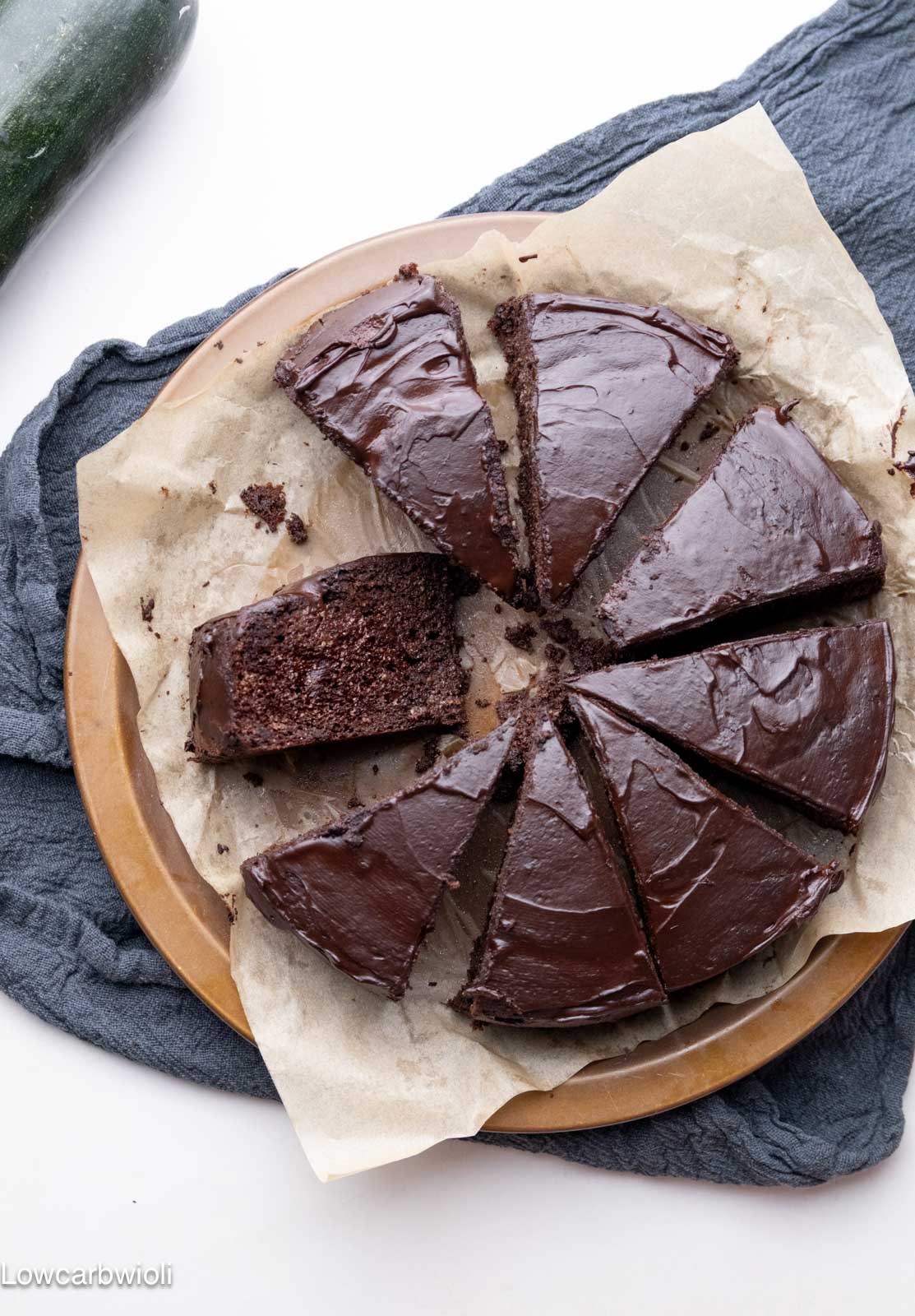 ciasto z cukinii keto/lowcarb
